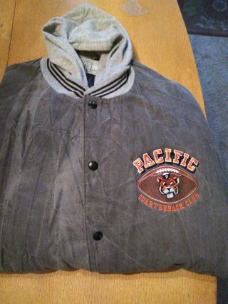 Vintage Pacific Quaterback Club Jacket,  Xl.  From University Of The Pacific.