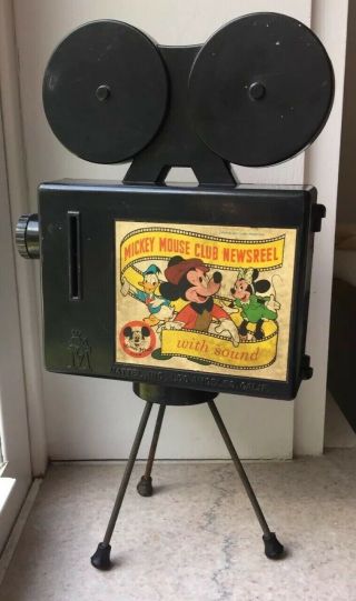 Vintage Mattel Mickey Mouse Club Newsreel Toy