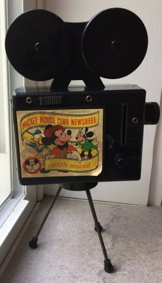 Vintage Mattel Mickey Mouse Club Newsreel Toy 3