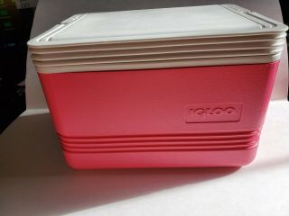 Vintage Igloo Cooler Pink 6pk Size - Cooler