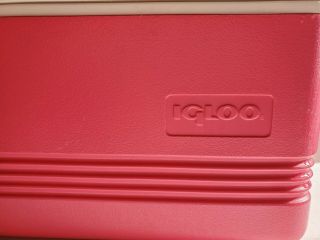 Vintage Igloo Cooler PINK 6pk Size - Cooler 2