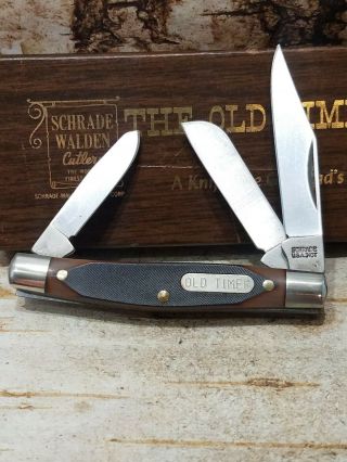 Vintage Usa Schrade Old Timer 340t Stockman Pocket Knife