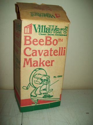 Vintage Villaware Classic Italian Kitchenware Beebo Cavatelli Maker No.  5300