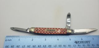 Kutmaster Purina Three Blade Pocket Knife USA 2