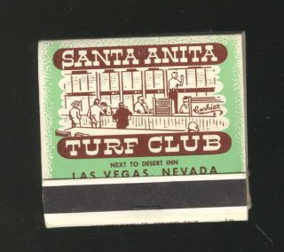 30 Ct.  Las Vegas Matchbook,  Santa Anita Turf Club