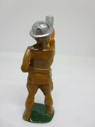 Barclay/Manoil M94 63 Soldier with Gas Mask with Flare Pistol Repainted 3