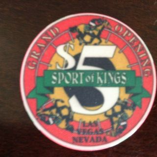 5.  00 Casino Chip From The Sport Of Kings In Lv