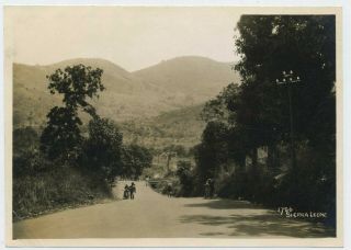A Road In Sierra Leone Africa Vintage 1920 