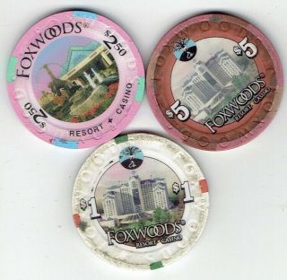Set Of Foxwoods Casino Chips