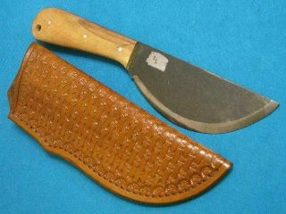Custom Larry Lewis Yellow Creek Knives Mountain Man Hunting Skinning Knife Caper