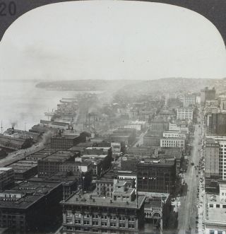 Keystone Stereoview Of Seattle,  Wa And Puget Sound 1910 