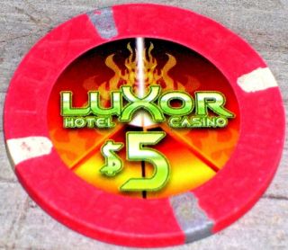 $5 Gaming Chip From The Luxor Casino,  Las Vegas
