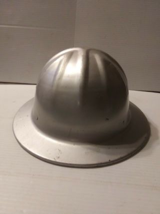 Vintage Mcdonald T Aluminum Hard Hat Mine Safety.