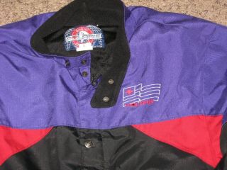 Vintage Polaris Snowmobile Red Black and Purple Jacket and Pants Size Men ' s XL 2