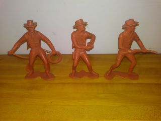 Vintage Marx 6 " Plastic Cowboys - - -