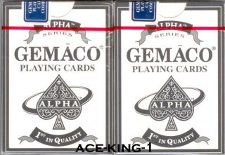 2 decks Gemaco GOLDEN NUGGET black/gold Casino Playing Cards 2