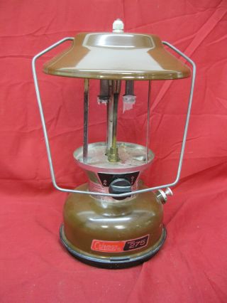 Vintage Coleman 1981 Camping Lantern Model 275a Double Mantle With Repair Kit 2