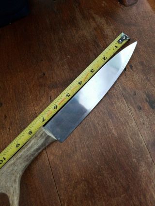 Vintage Hunting knife with custom antler handle 7 