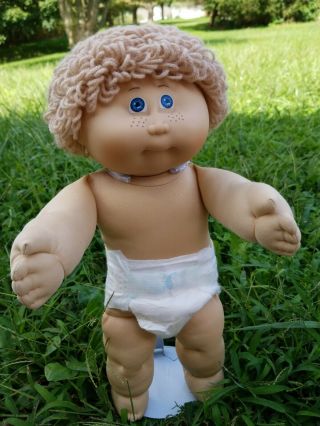 Cabbage Patch Jesmar Spain Foreign Rare 1 Freckles Wheat Hair Blue Eyes
