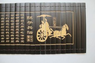 Chinese Classical Scroll Slips Famous Book Of " The Art Of War " 82x20cm孙子兵法
