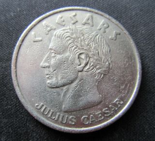 Julius Caesar 1981 One Dollar Gaming Token Caesar Atlantic City