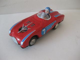 Vintage Friction Tin Toy Race Car Made In China