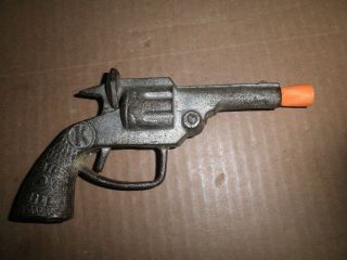 Great Old Cast Iron " Big Bill " Toy Cap Gun By Kilgore C.  1930