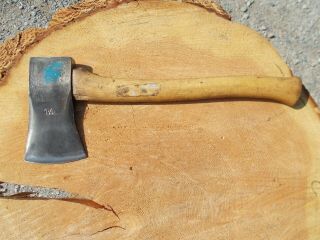Vintage Ruhr 1 3/4 Lb Camp Hatchet Made In West Germany 15 3/4 " Handle Axe Ax