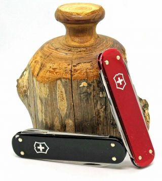 Two Victorinox Alox Money Clips One Red One Black