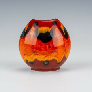Vintage Poole Pottery - Small Volcano Purse Vase - Lovely
