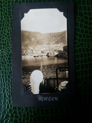 View Of Bergen,  Norway C1925.  Vintage Photo 10x6cm App 2