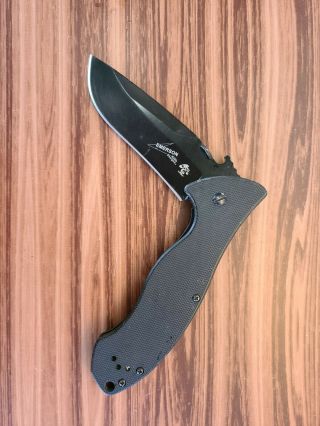 Kershaw Emerson Cqc - 9k Liner Lock Knife Black G - 10 (3.  5 " Black) 6045blk 009c