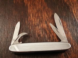 Richards Knife Made In Sheffield England Silver Vintage Folding Pocket
