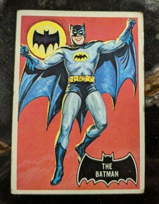 Vintage 1966 Topps Batman Trading Card 1 The Batman