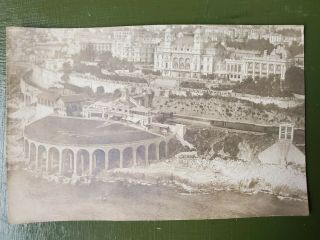 Vintage Rppc Photo / Post Card Wwi Monte Carlo Arial Photo 1919