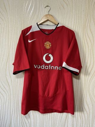 Manchester United 2004 2006 Home Football Shirt Soccer Jersey Nike Vintage Sz Xl