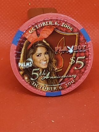 $5 Las Vegas Palms 2006 Playboy 5th Anniversary Casino Chip