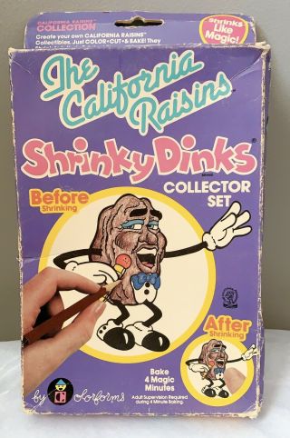 Vintage The California Raisins Shrinky Dinks 1988 Nos Collector Set
