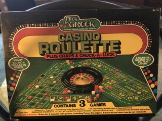 Nick The Greek Casino Roulette Plus Craps & Chuck - A - Luck 3 Game Gambling