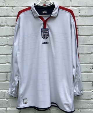 England National 2003/2004/2005 Home Football Jersey Shirt Vintage Reversible