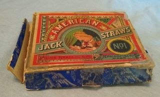 Antique American Jackstraws No 1 Game Milton Bradley Springfield Mass Pre - 1910 2