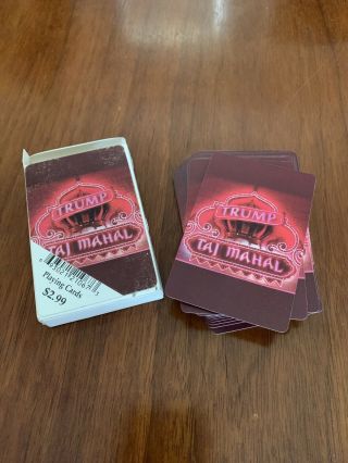 Trump Taj Mahal Atlantic City Casino Playing Cards Full Deck With Jokers