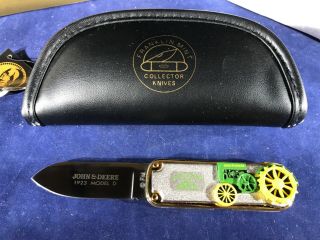 E - 14 Franklin John Deere Pocket Knife With Case 2