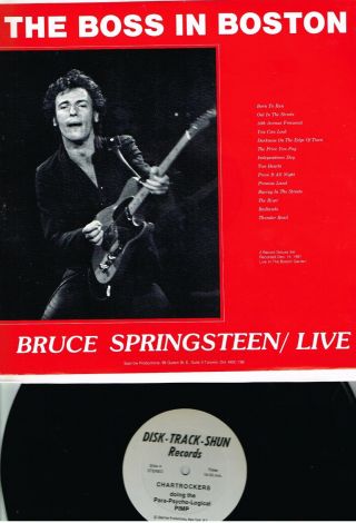 Bruce Springsteen - The Boss In Boston Rare Vintage Live 1980 2lp