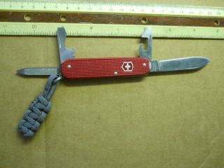 Victorinox Cadet 84mm Swiss Army Knives In Red Alox - Blank Panel