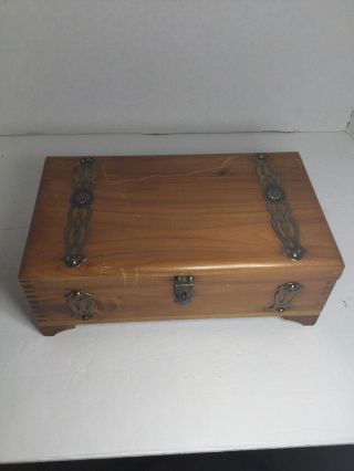 Vintage Merchants Cedar Cigar Box