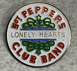 Vintage The Beatles Sgt Peppers Lonely Hearts Club Band Lapel Hat Pin [k]