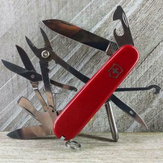 Victorinox Deluxe Tinker Swiss Army Knife Red Good Multi - Tool