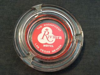 Vintage glass ashtray RIVIERA HOTEL casino The Magnificent Las Vegas Nevada 2
