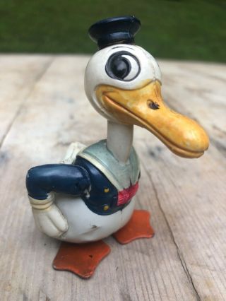Long Billed Donald Duck Wind - Up Waddling Toy Japan 1930s Disney